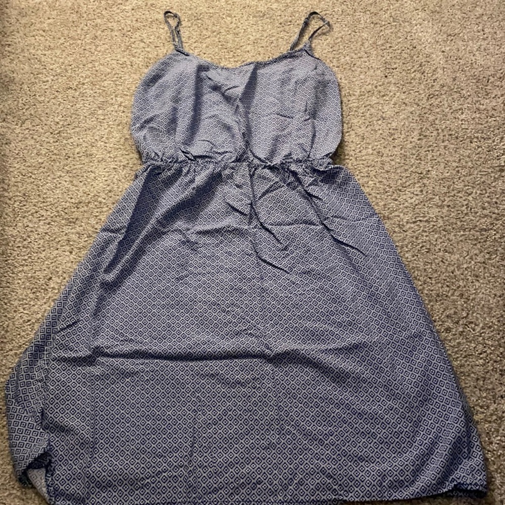 Old Navy Blue Patterned Dress